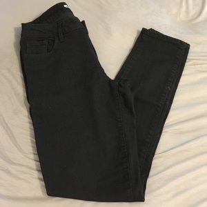 Black stretch Straight leg skinny jeans