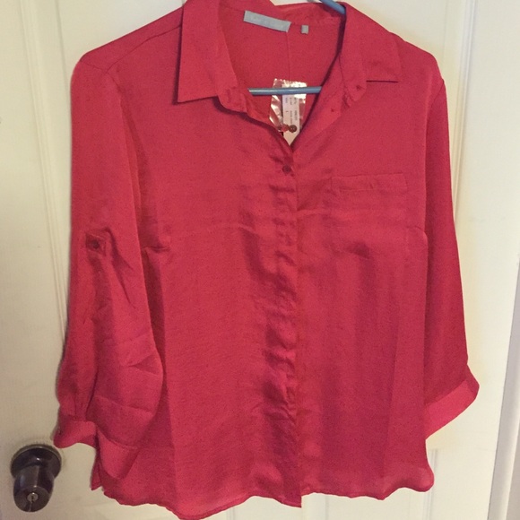 NWT pink button down!