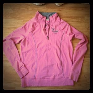 Victoria Secret PINK Yoga quarter zip long sleeve
