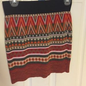 Tribal sweater skirt