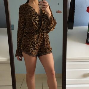 TONIGHT ONLY! Leopard Printed Romper