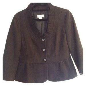 Loft peplum jacket with interesting collar detail