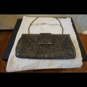 BCBG Beaded Clutch with chain