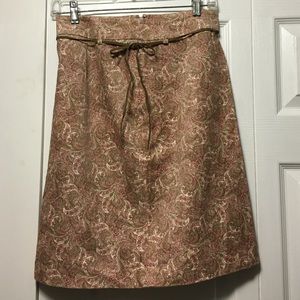 Beautiful light weight corduroy paisley skirt
