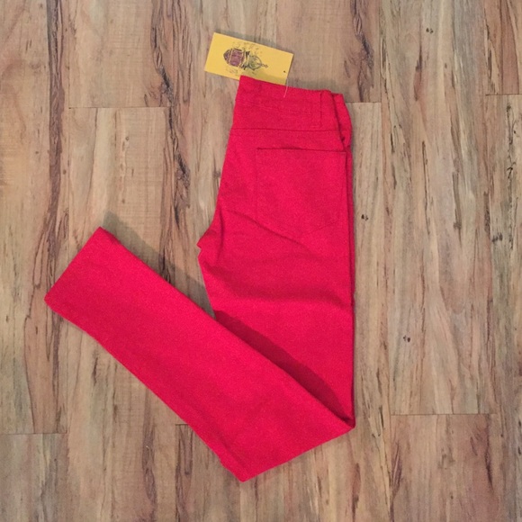 Red Skinny Jeans - Picture 2 of 4