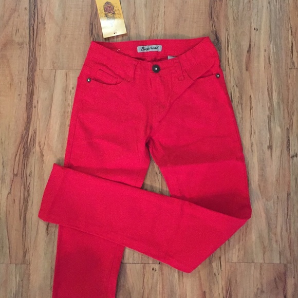 Red Skinny Jeans - Picture 3 of 4