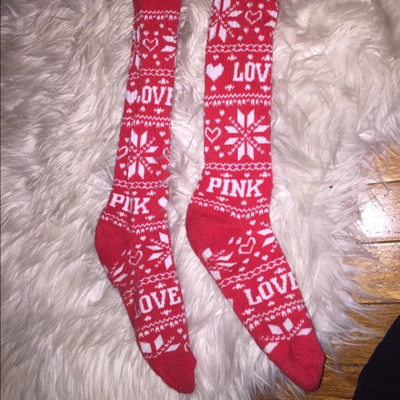 PINK long socks