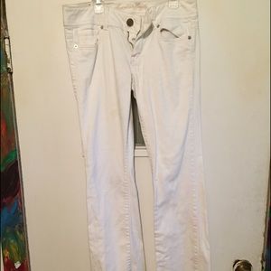 American eagle white boot cut jeans