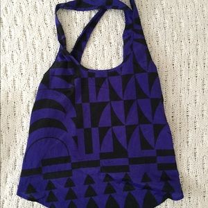 Open criss cross back tank