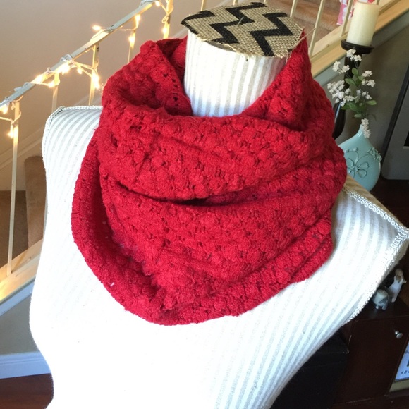 Accessories - NWOT Brick Red Infinity Scarf