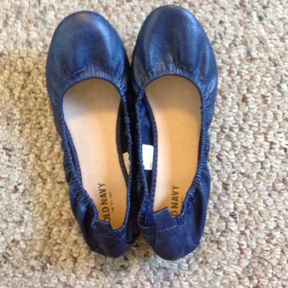 old navy blue flats