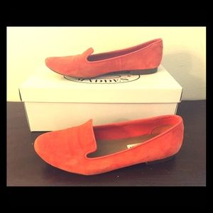 Steve Madden coral suede loafers
