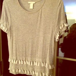 HM fringe/ tassel tee - new! Great quality