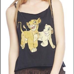 Lion King's Simba and Nala crop top