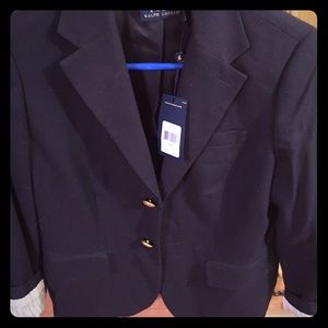 Ralph Lauren new with tags navy fitted blazer