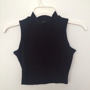 Turtle Neck Crop Top