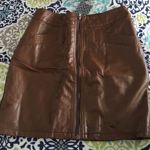 Leather skirt