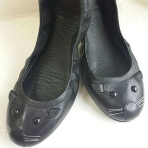 Marc Jacobs Sacchetto Mouse Leather Flats