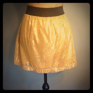 Gold Sequenced Skirt