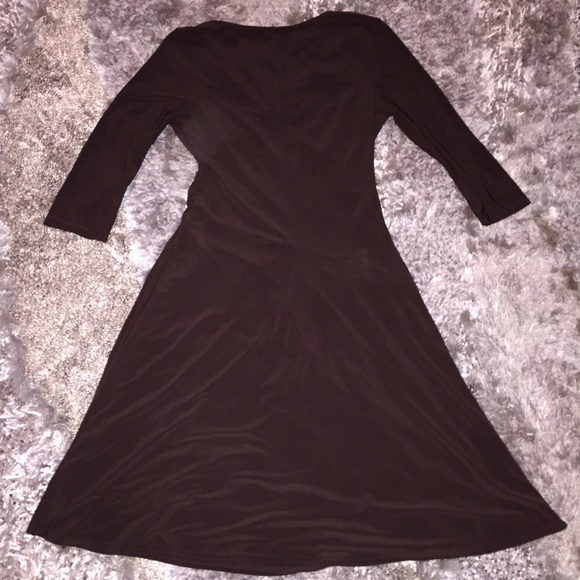 Fabulous Brown Flowy Dress - Picture 3 of 4