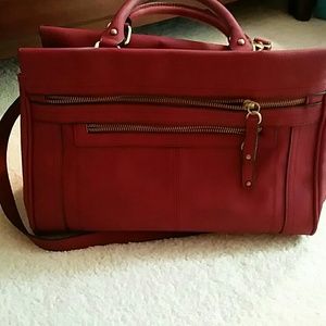 Cranberry satchel