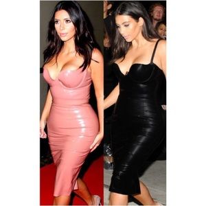 Sexy leather bodycon dress 🔥