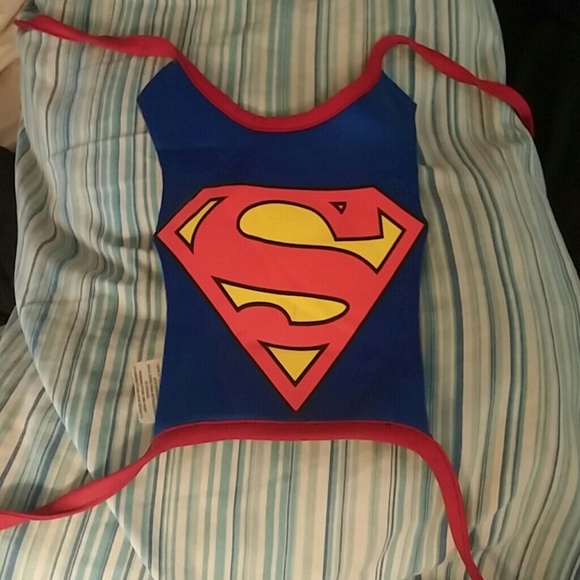 Superman small dog Halloween chest pices