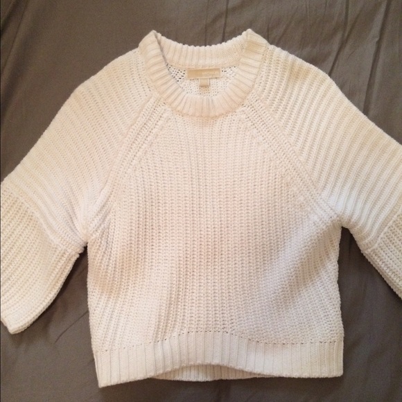 Michael Kors Sweaters - White Michael Kors Chunky Knit Sweater XS