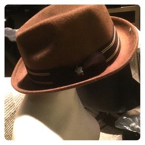 Fedora hat, brown, wool