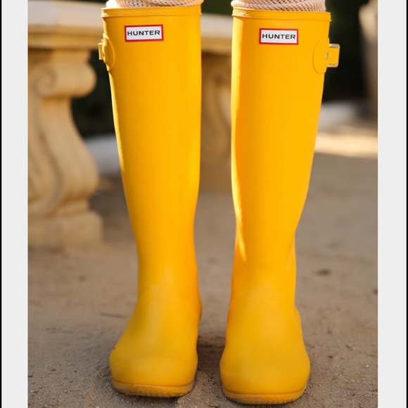 Yellow Hunter Boots