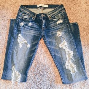 Abercrombie & Fitch Distressed Skinny Jeans
