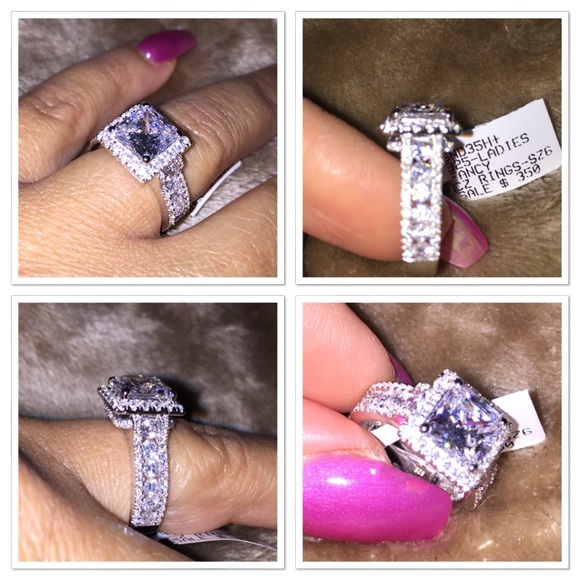 Stunning Engagement Ring Sterling Silver 925 & CZ - Picture 2 of 8