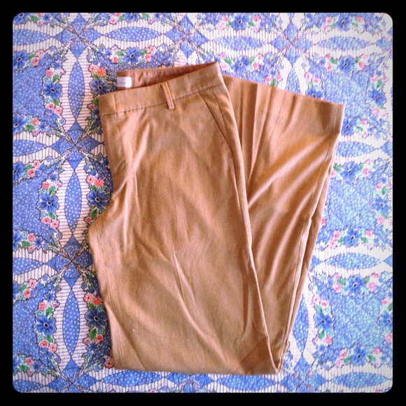 Gap wide leg tan trouser