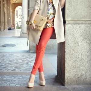 Coral Bebe skinny jean