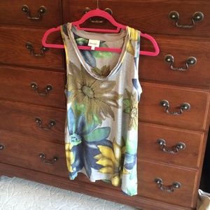 Porridge floral print tank from Anthropologie