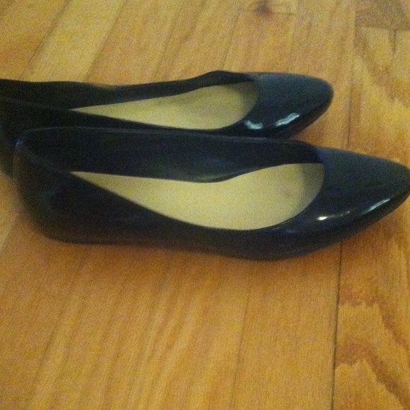 Cole Haan black patent flats