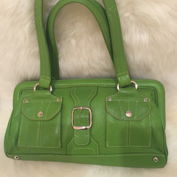 Tignanello green Leather bag