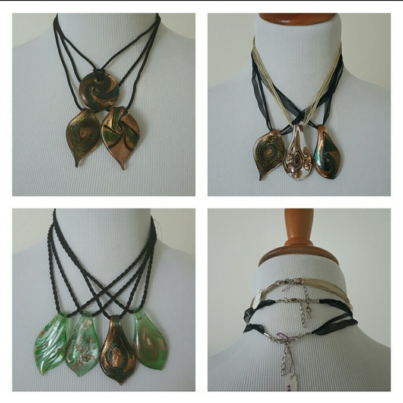 2 for $15: Murano glass pendant necklaces