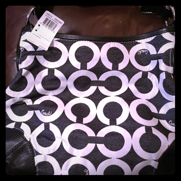 Denim shoulder bag with wallet. Brand new with tag