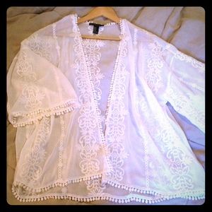 Ivory Lace Cover Up