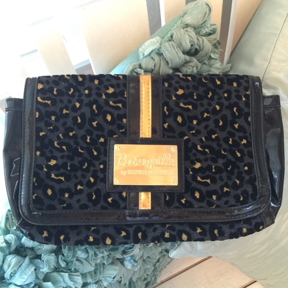 Betsyville by Betsy Johnson Leopard Clutch