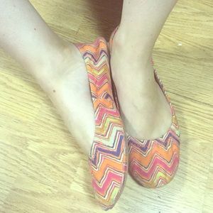 Lucky Brand Chevron Flats