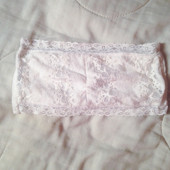 White lace bandeau from Tillys