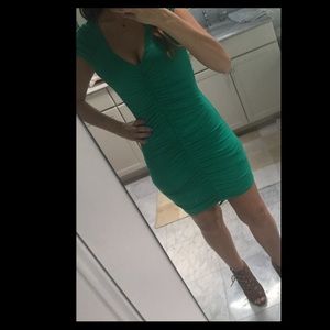 Green bebe dress