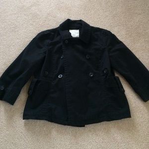 3/4 black fall/spring jacket