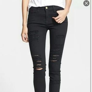Frame black jeans 25