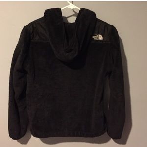 Northface fleece hooded zip up jacket