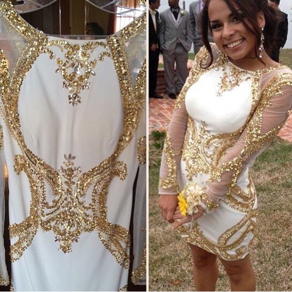 Gold Sequins Formal/Prom/Homecoming Dress