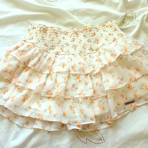 Floral chiffon Abercrombie and fitch skirt