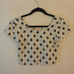 Cactus crop top